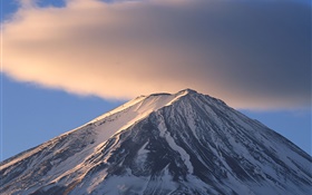 Top view, Mount Fuji, Japan HD wallpaper