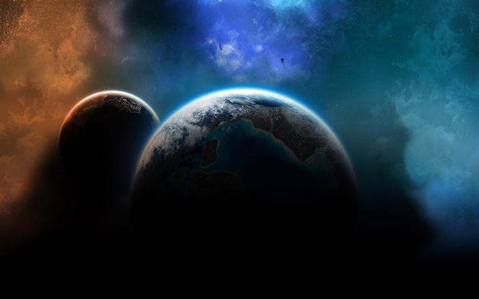 Two planets in the universe Wallpapers Pictures Photos Images