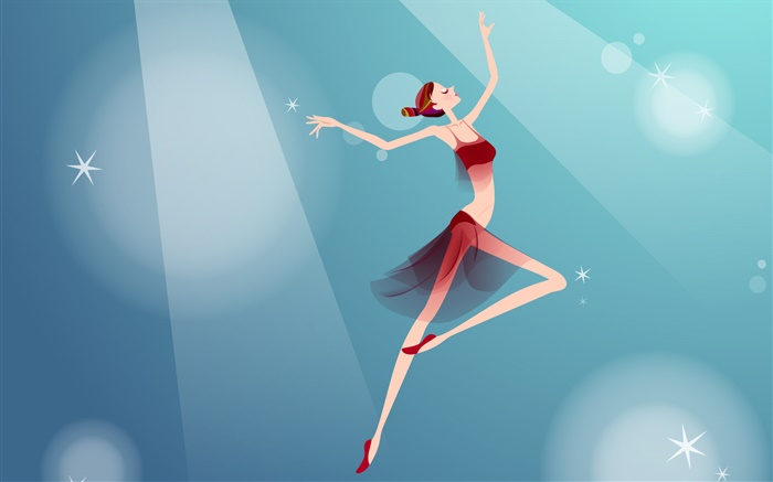 Vector girl beautiful dance Wallpapers Pictures Photos Images