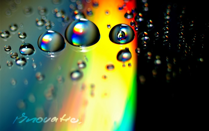 Water drops, colorful background, creative pictures Wallpapers Pictures Photos Images