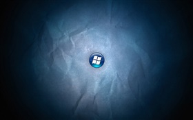Windows 7 logo, blue background HD wallpaper
