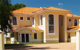 Yellow color style villa