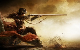 Assassin's Creed: Liberation, girl use gun HD wallpaper