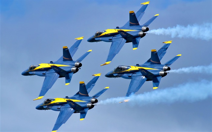 Blue Angels aircraft flight in sky Wallpapers Pictures Photos Images