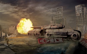 Command and Conquer, tank, fire