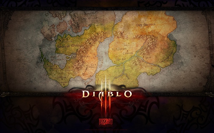 Diablo III, world map Wallpapers Pictures Photos Images