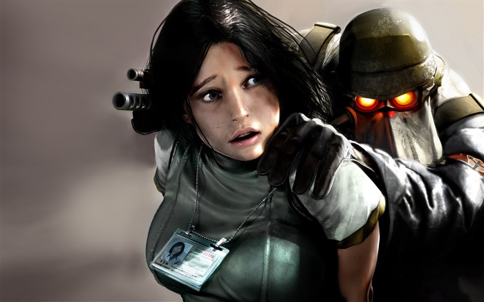 Killzone, girl and soldier Wallpapers Pictures Photos Images