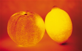 Light fruit, orange and mango