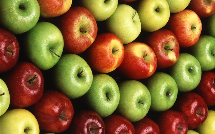 Many apples, red, orange, green Wallpapers Pictures Photos Images