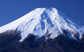 Mount Fuji, Japan, snow HD wallpaper