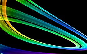 Rainbow lines, vector gradient, colorful, abstract HD wallpaper
