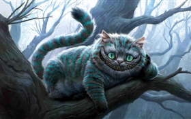 Alice in Wonderland, Cheshire Cat HD wallpaper