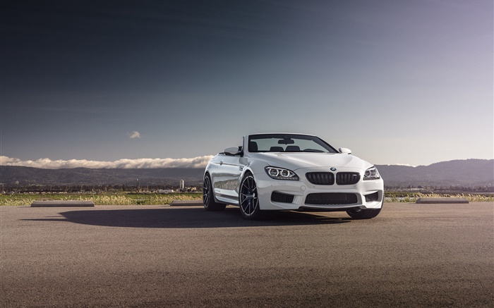 BMW M6 Convertible white car Wallpapers Pictures Photos Images