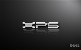 Dell XPS logo, black background HD wallpaper