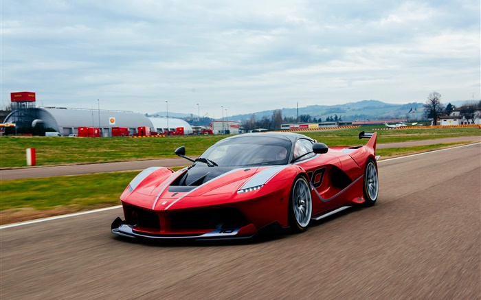 Ferrari FXX K red supercar front view Wallpapers Pictures Photos Images