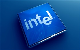 Intel 3D logo HD wallpaper