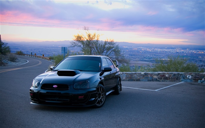 Subaru car at morning Wallpapers Pictures Photos Images