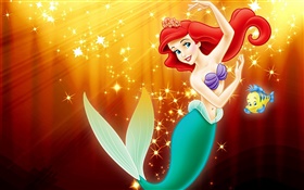 The little mermaid, princess, Disney anime HD wallpaper