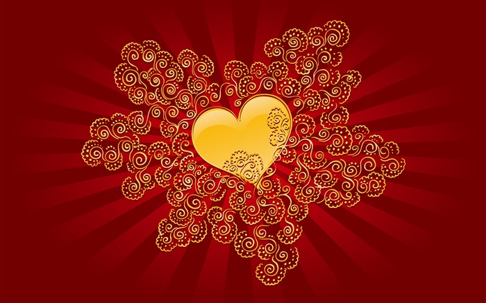 Valentine's Day, love heart, red style Wallpapers Pictures Photos Images
