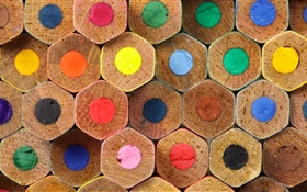 Colorful pencils, rainbow colors HD wallpaper