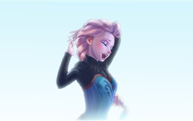 Elsa, Frozen, art drawing HD wallpaper