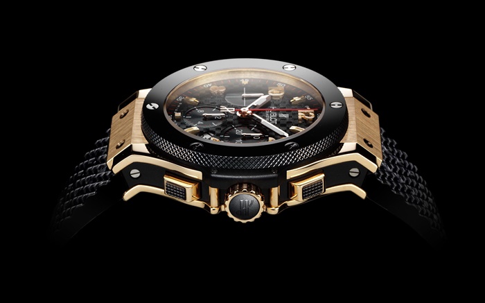 Hublot, Swiss watch side view, black background Wallpapers Pictures Photos Images