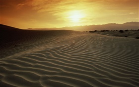 Desert, sunset HD wallpaper