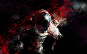 Mysterious astronaut, art fantasy HD wallpaper
