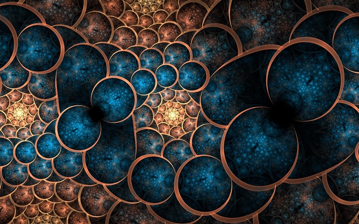 Abstract, blue circles, design Wallpapers Pictures Photos Images