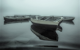 Boats, lake HD wallpaper