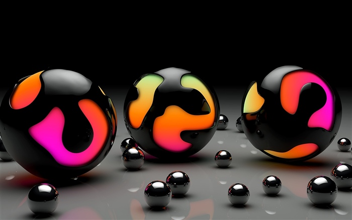 3D balls, colors Wallpapers Pictures Photos Images
