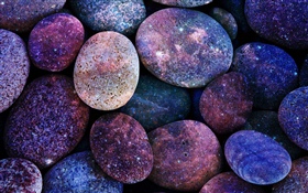 Beautiful cobblestones, colors HD wallpaper
