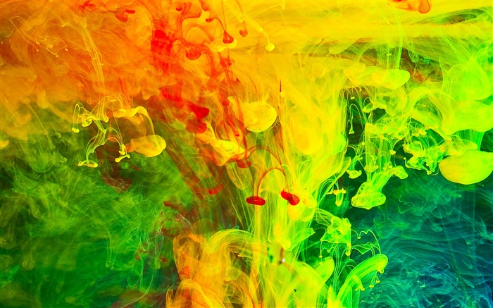 Colorful paint, smoke, abstract picture Wallpapers Pictures Photos Images