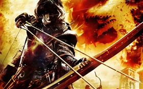 Game, archer, fire HD wallpaper