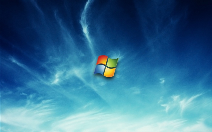 Windows logo, blue sky Wallpapers Pictures Photos Images
