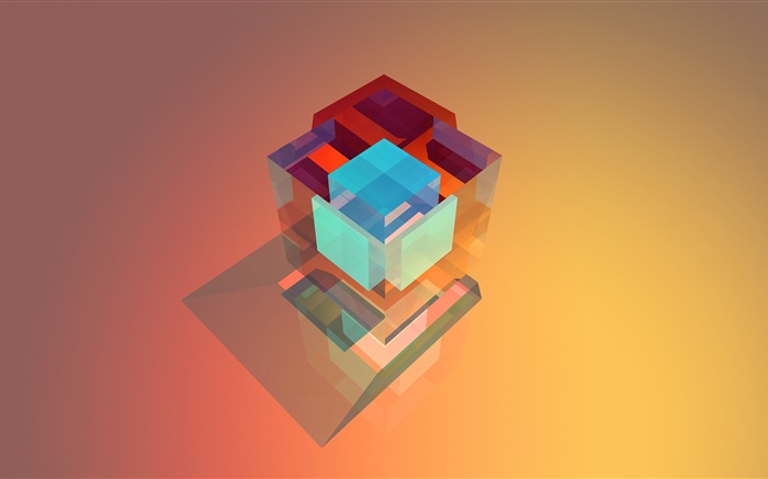 3D cube, abstraction Wallpapers Pictures Photos Images