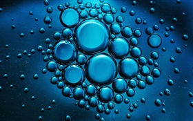 Blue bubbles HD wallpaper