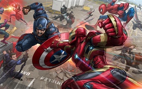 Superhero, Iron Man, Captain America HD wallpaper